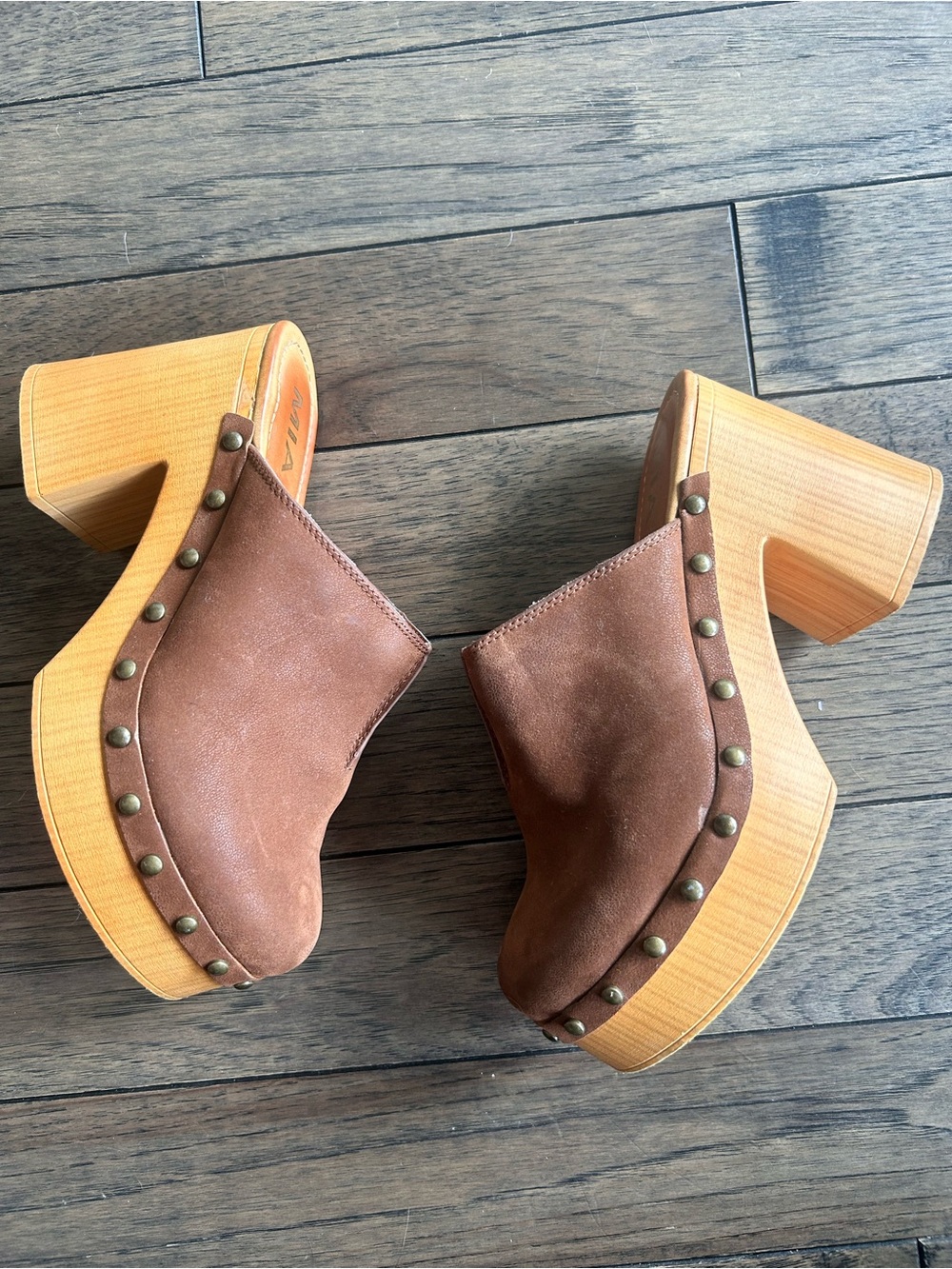 Women’s Brown Suede Mia Clog Heels